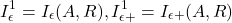 \[I_\epsilon^1 = I_\epsilon(A, R), I_{\epsilon+}^1 = I_{\epsilon+}(A, R)\]